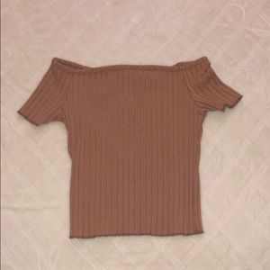 Off the shoulder crop top